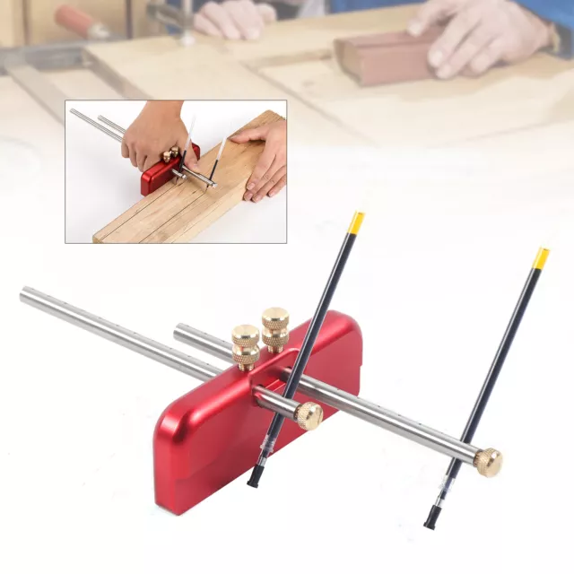 Knife Making Wood Metal Scribe Tool Precision Height Gauge Center