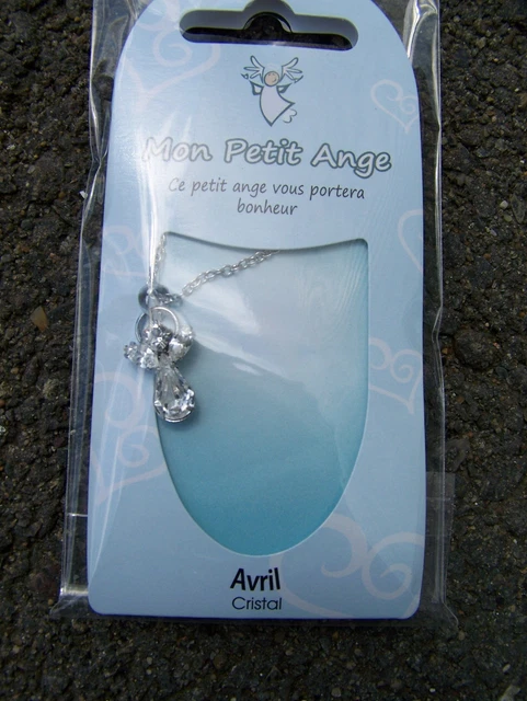 Pendentif Ange En Cristal Avec Chaîne – Pierre Alexandrite – Collier Naissance Juin