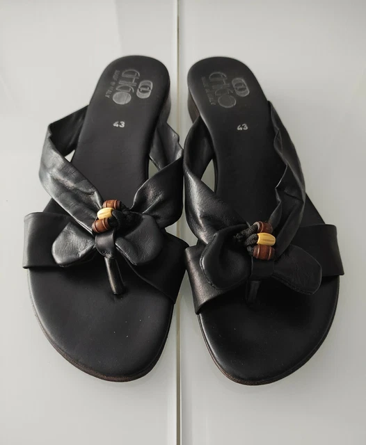 Scarpe Sandali Infradito Estivi Neri da Donna, taglia 43