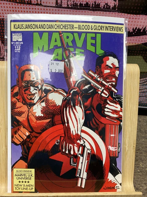 Marvel Age #113 VF+NM- Klaus Janson interview! well kept