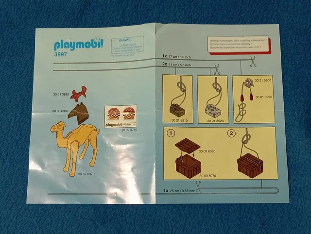 Têtes De Chameau/dromadaire PLAYMOBIL Pour Rois Mages Ou Égyptiens - Lot De 2 Pièces Détachées Occasion