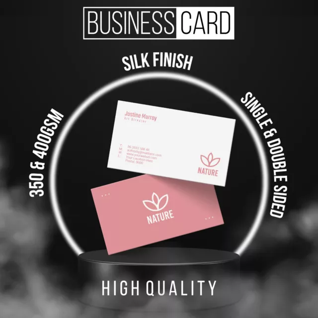 Business Cards Printed Full Colour Single And Double Sides 350 & 400gsm Custom