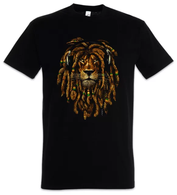 Rastafari Lion IV T-Shirt Rasta Löwe Jah Babylon Irie Reggae Jamaika Afrika Ska