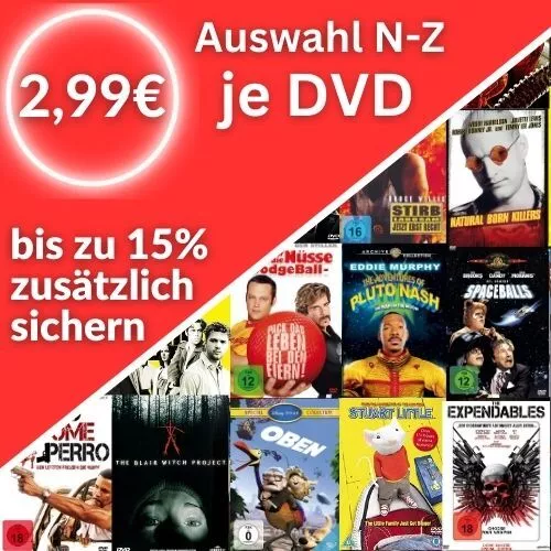 DVD Filme zum aussuchen Riesige Auswahl - Filmtitel von N bis Z