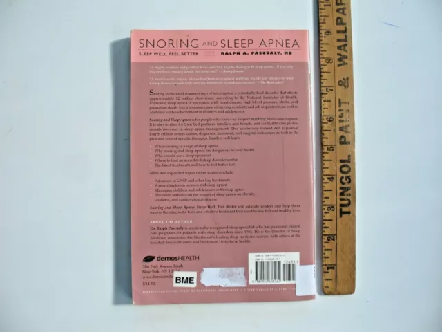 Ronflement et apnée du sommeil : bien dormir, se sentir mieux par Ralph A. Pascualy (2008) 2