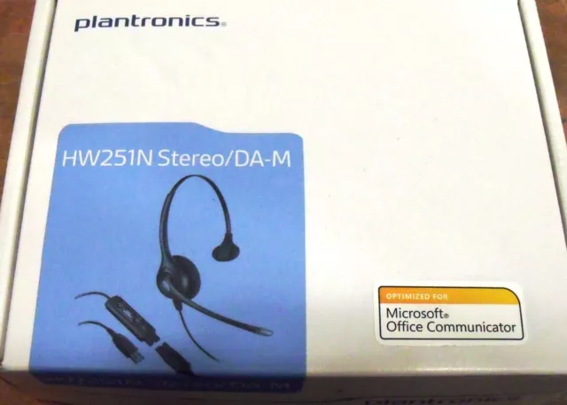 Headset Plantronics HW251N Stereo/DA-M (DL 47)