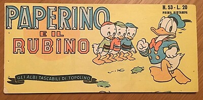 GLI ALBI TASCABILI Di Topolino Paperino E Il Rubino N 53 1953 EUR gli-albi-tascabili-di-topolino-paperino-e-il-rubino-n-53-1953-eur