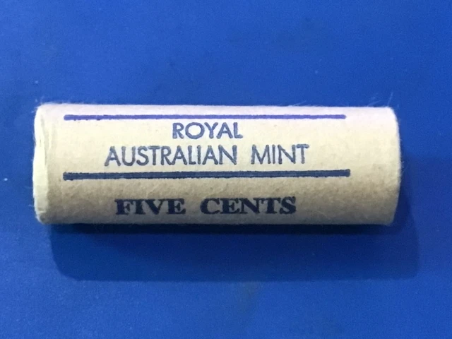 AUSTRALIAN 1987 5 Cent Ram Mint Roll.. Royal Australian Mint ROLL 40 ...