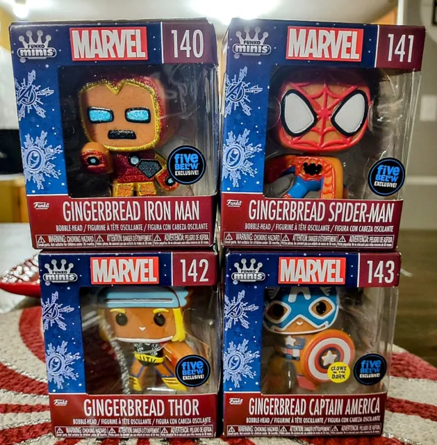Funko Pop Minis Marvel Gingerbread Set Of 4