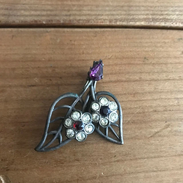 Broche Fantaisie Vintage N258 - Bijou Occasion Pour Collectionneuse Ou Accessoire Mode