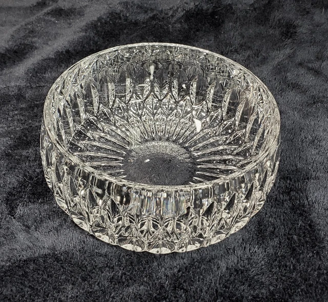 Gorham Bowl Round Althea Pattern Full Lead Crystal Cut Glass Germany Vintage