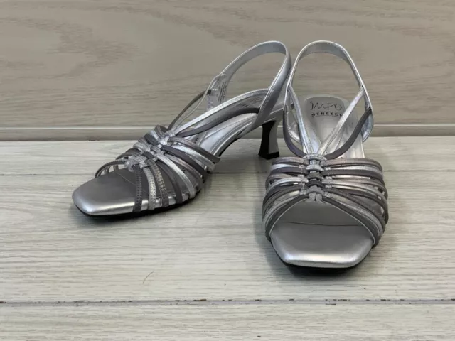 Impo Eden Dress Sandal, Women's Size 7 M, Silver NEW MSRP $60