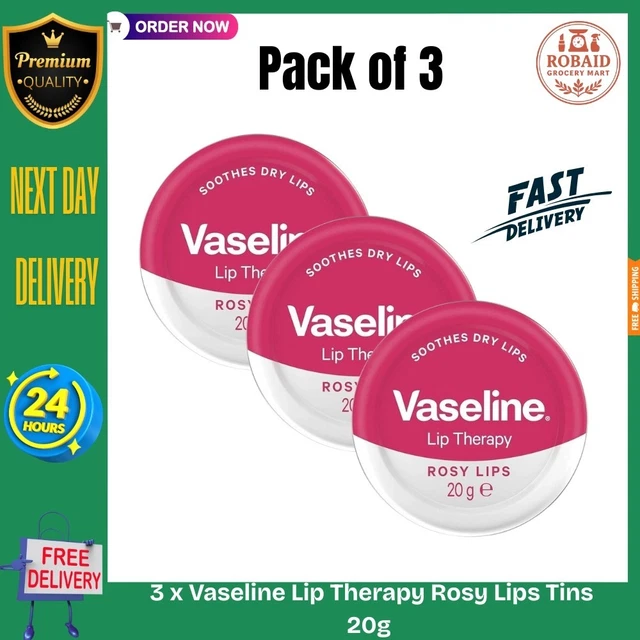 Vaseline Lip Care Duopack Rosy Lips – Doppelpack Für Zarte, Rosige Lippen