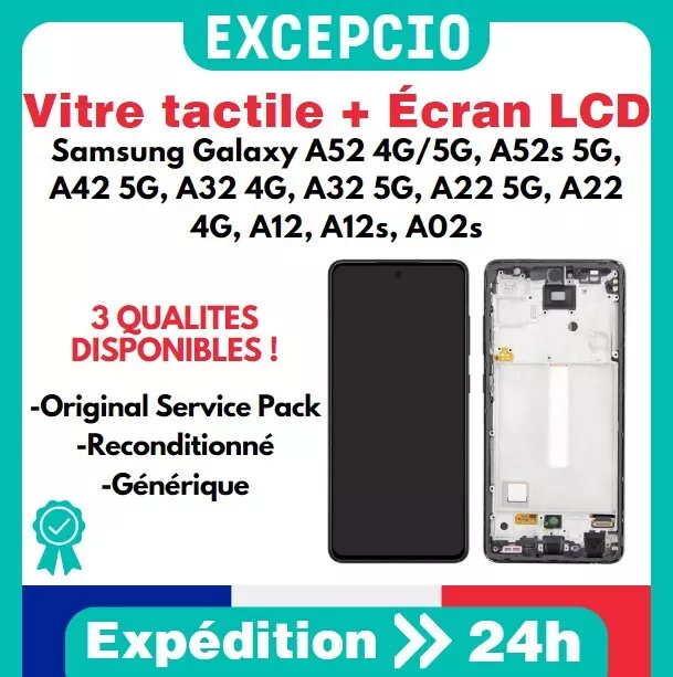 Ecran Original Lcd Vitre Tactile Service Pack Samsung A52 A42 A32 A22 4G/5G A12