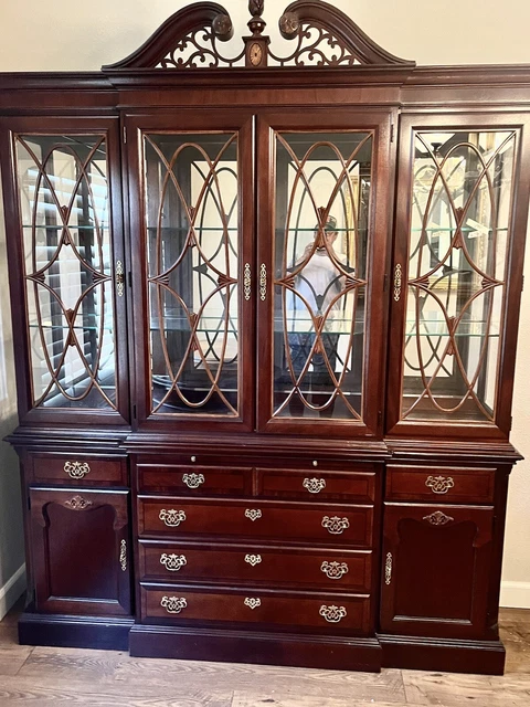 vintage antique china cabinet