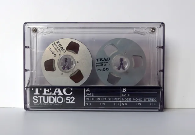 TEAC MIRROR BOWL 52 REEL TO REEL Blank Audio Cassette Tape (Sealed