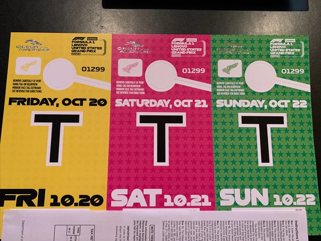 F1 USGP Formula 1 BEST PARKING LOT T Austin TX || 3-day Premium Parking Passes