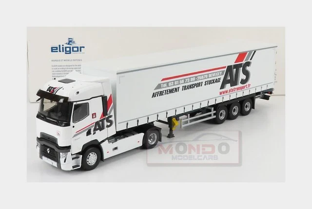 1:43 ELIGOR Renault T-Line Truck Ats Transports 2020 Trailer Schmitz ELI117444