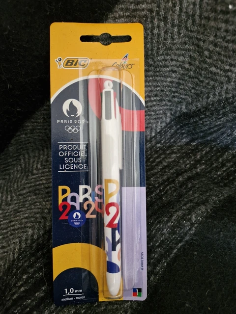 Stylo Bic 4 Couleurs Paris Jeux Olympiques France - Neuf Sous Blister - Rare