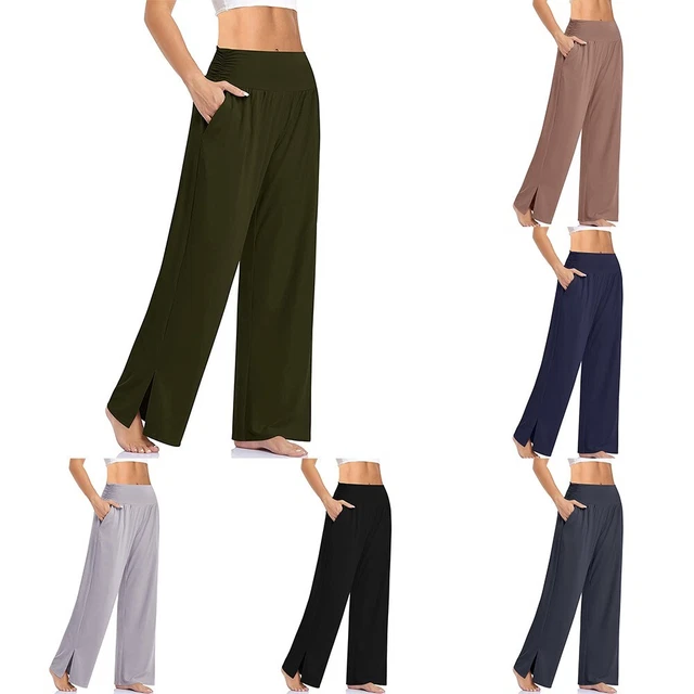 Nuovissimo Pilates Lungo S~XXL Autunno Vita Casual Colore Ampio Inverno Comodo Donna