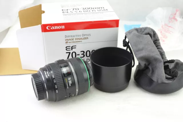 Canon EF 70-300 mm f/4-5.6 DO IS USM, IMBALLO ORIGINALE (scatola)