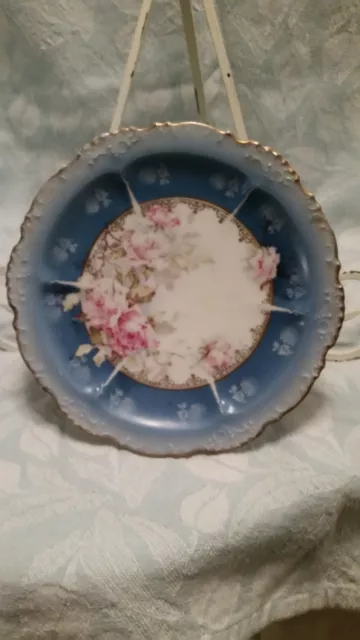Vintage Austrian Carlsbad China Serving Platter & Dessert Plates 3