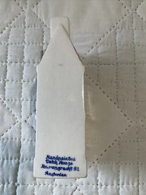 Vintage Delft KLM Bols Blue Miniature House Collectible, No. 91 3