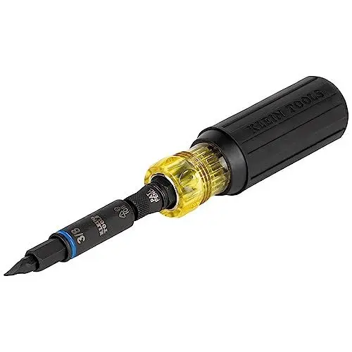 Klein Tools 32500HD Multi-Bit Screwdriver / Nut Driver, Impact Rated 11-in-1...