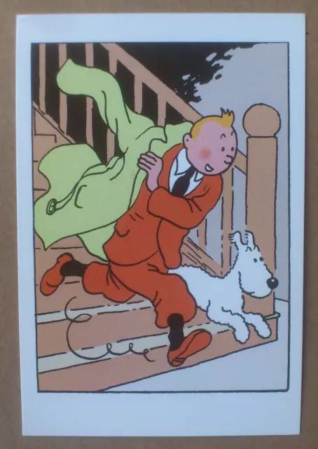 HERGÉ  -- TINTIN. CARTE POSTALE MOULINSART (1ère série) n°007 -- 1993