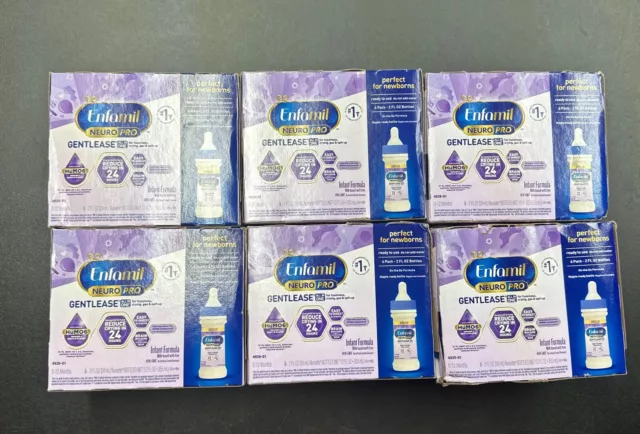36 X Enfamil NeuroPro Gentlease  Ready-to-Use 2 fl. oz Bottles EXP 8/2024 P31