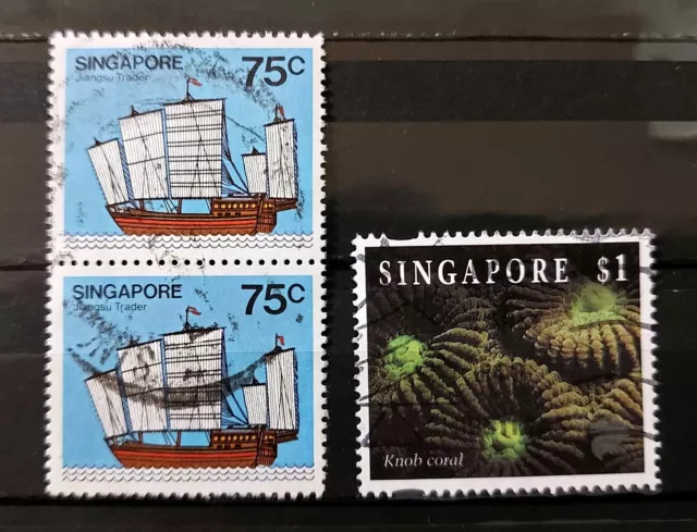 Briefmarken aus Singapur, gestempelt, in bester Erhaltung, siehe Scan