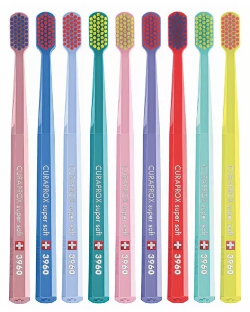 Curaprox Super Soft 3960 Toothbrushes For Sensitive Gums (Pack Of 3) 2