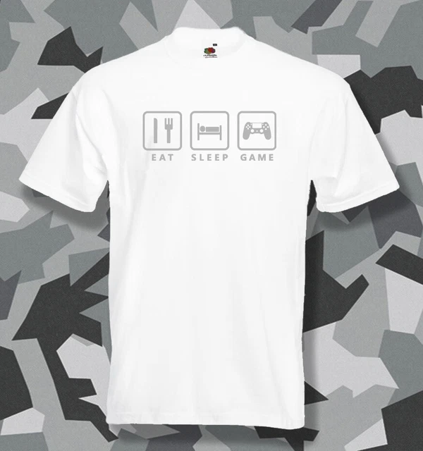 Eat Sleep Game Playstation Version T-shirt uomo giocatore giocatore regalo compleanno argilla 11