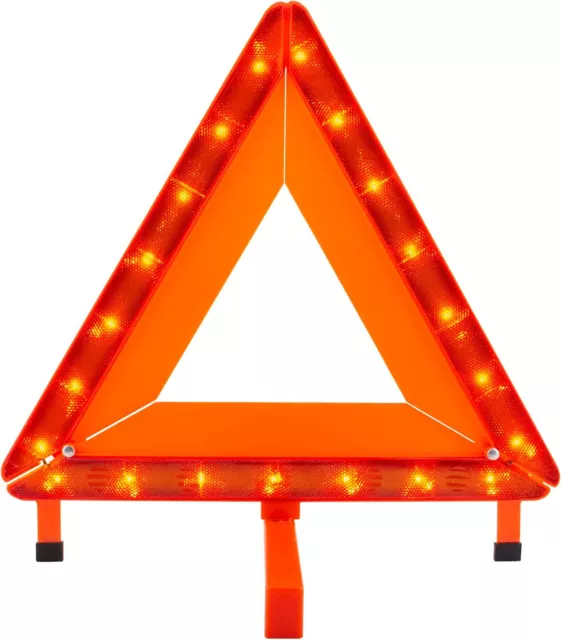 Emergency Warning Triangle Reflective Road Roadside Hazard Triangles Safety Sign 2