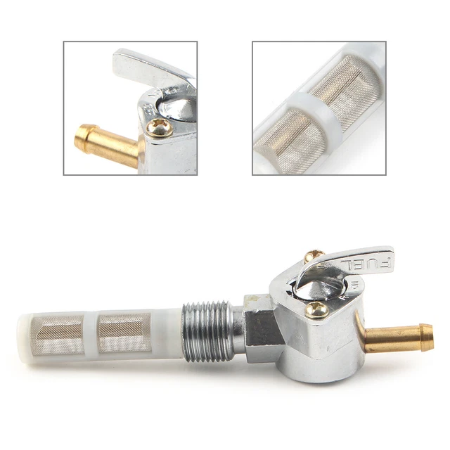 Valvola serbatoio carburante 3/8" NPT Petcock per Harley Davidson Road King Softail Dyna