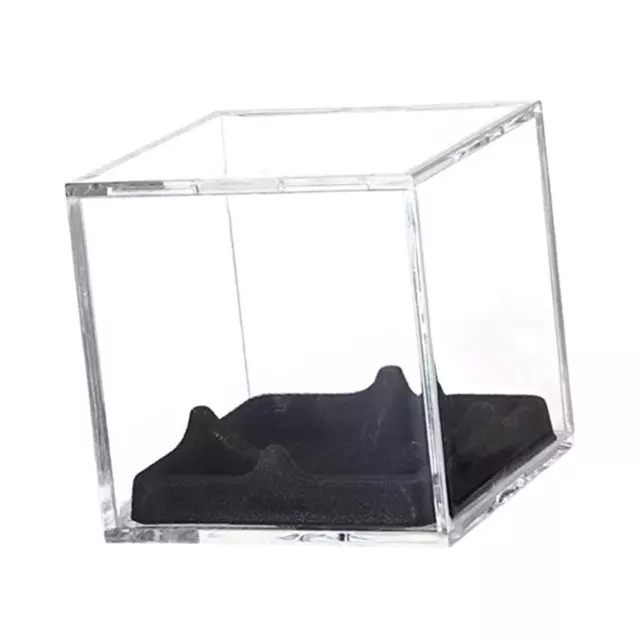 Baseball Display Case Square Clear Fits Official Size Ball Dustproof Acrylic