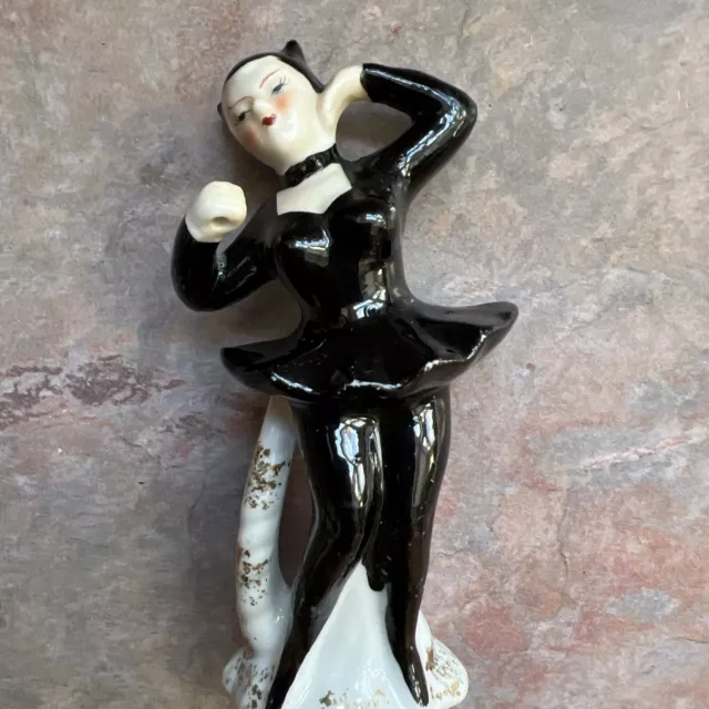 RARE Vintage Enesco/Sonsco Black She Devil Ballerina Without Trident Figurine