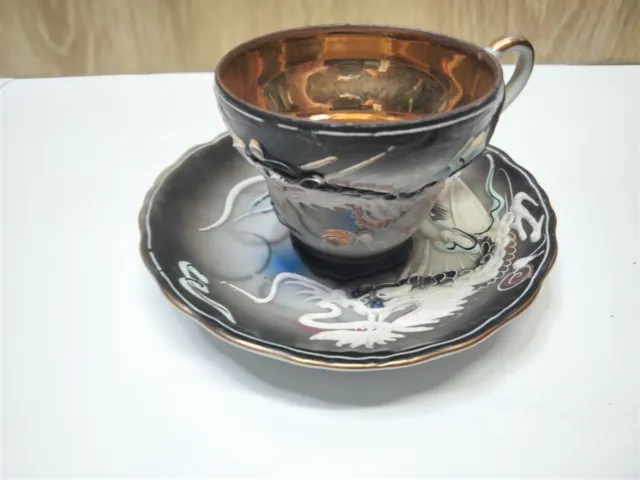 Dragonware Blue Tea Cup ~ Single Cup And Saucer