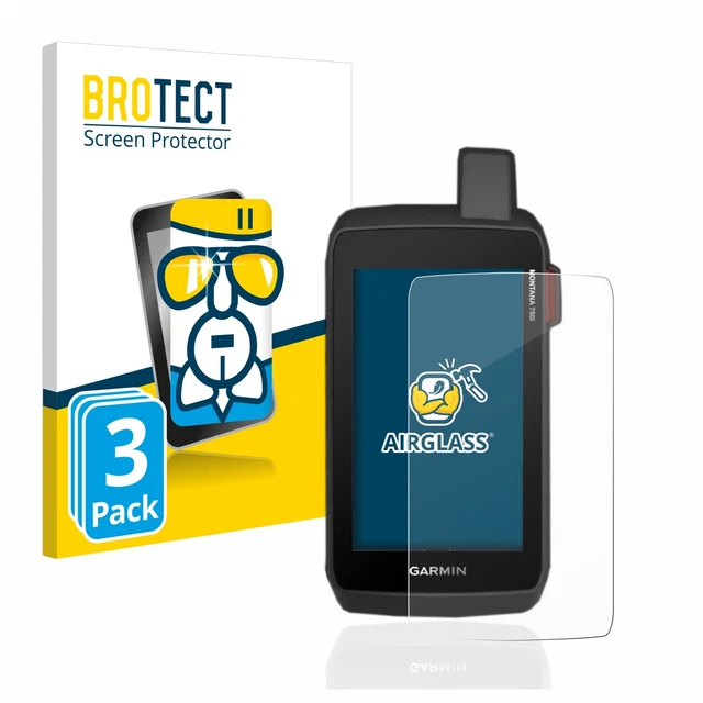 3x Pellicola Protettiva Vetro per Garmin Montana 700 / 700i / 750i Protezione