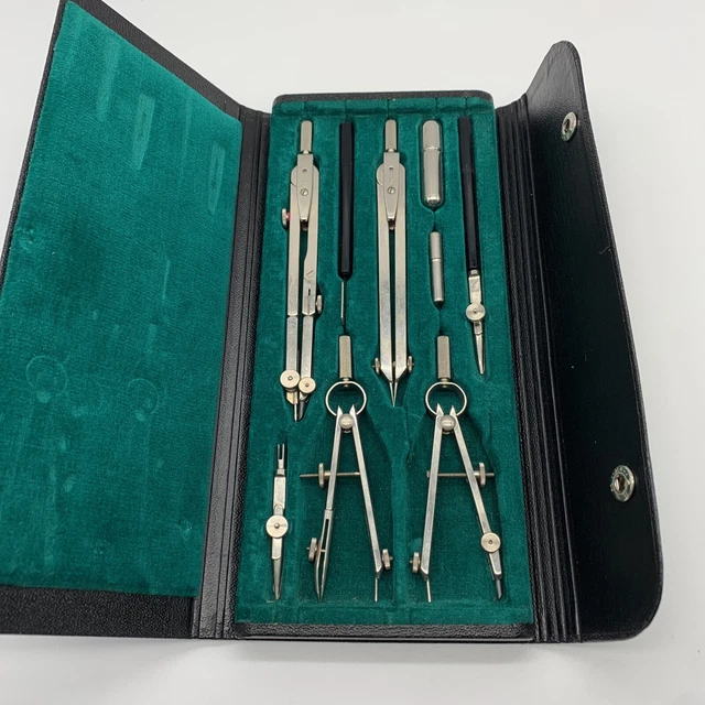 Engineering Graphics Set Instruments VINTAGE DIETZGEN CONSTRUCTO Drafting Drawing Instrument Set Germany ...