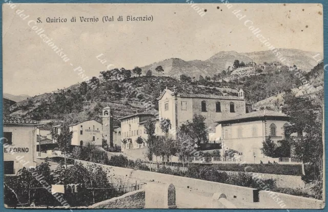 S. QUIRICO DI VERNIO (Val Bisenzio) - Prato. Cartolina viaggiata nel 1909.