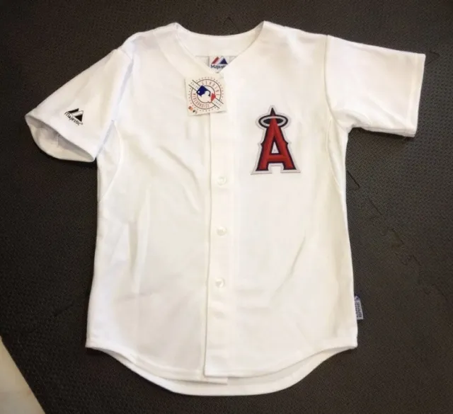 Los Angeles Angels Majestic Batting Practice Jersey Youth Small New With Tags