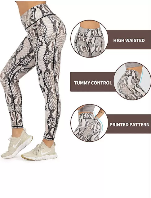 Women's Woweny High Waist Yoga Leggings Stretch Fitness Ladies Sports Gym Pants