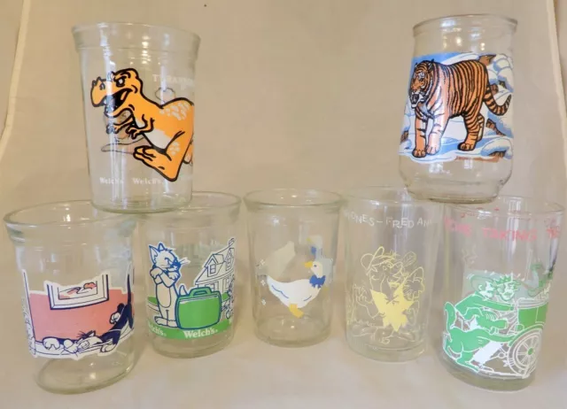 Welch's & BAMA Juice Glass Archie, Flintstones, Looney Tunes, Tom & Jerry & More