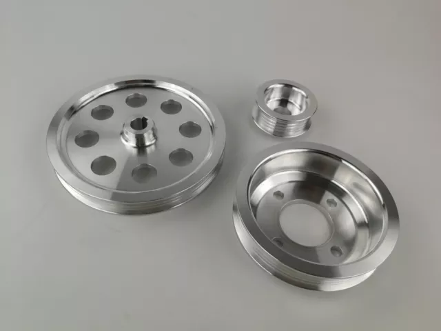 Kit poulie légère pour Toyota Supra 7MGTE 7M-GTE 86-92 polie 3 pièces