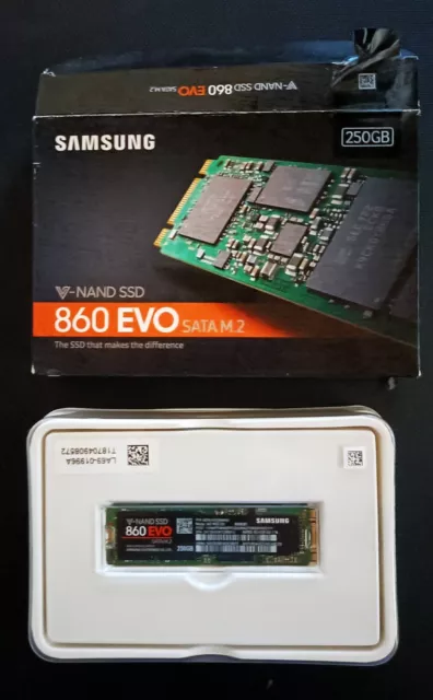 DISQUE SSD Samsung 860 EVO M.2 250 Go SATA III V-NAND MZ-N6E250 MZ-N6E250BW