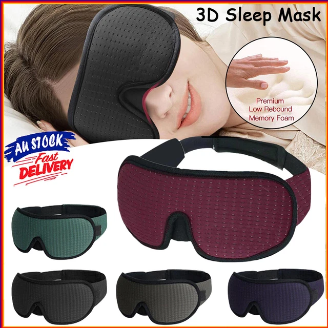 Travel Sleep Eye Mask soft 3D Memory Foam Padded Shade Cover Sleeping Blindfold