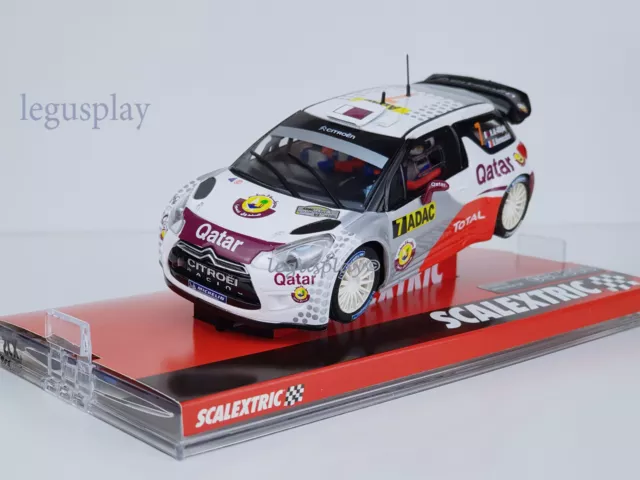 Slot car SCX Scalextric A10120S300 - Citroën DS3 WRC "Qatar"