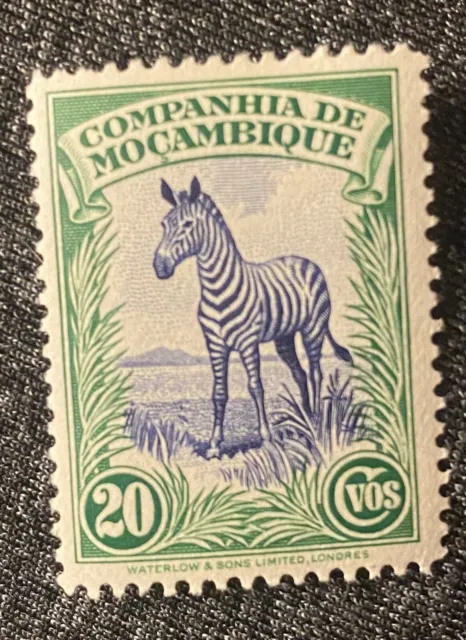 Mozambique Company Stamp MNH Series: Country Symbols - 1937 - Zebra