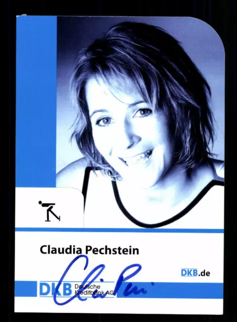 Claudia Pechstein  Autogrammkarte Original Signiert Eisschnellauf + A 155144